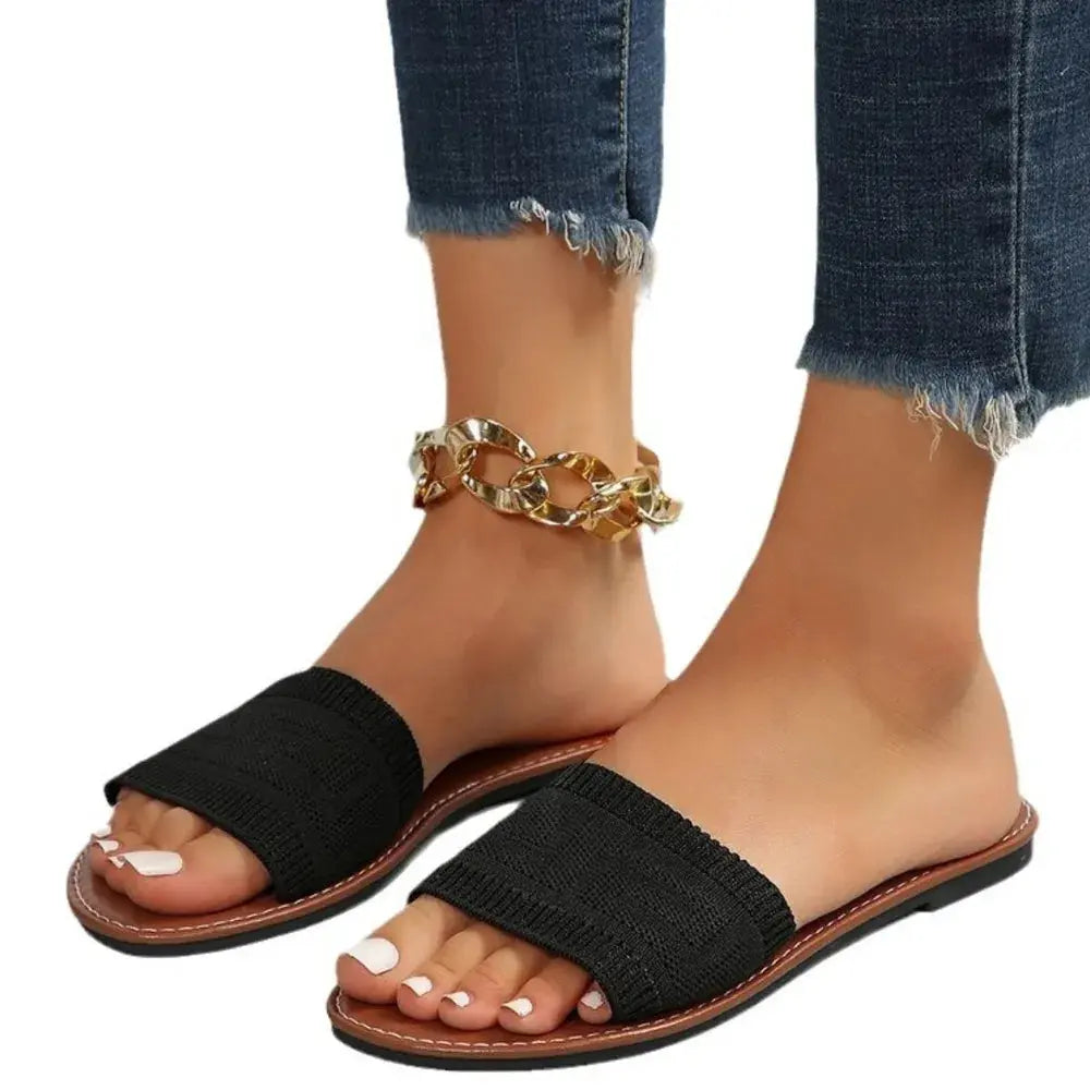 Open Toe Flats Sandals Trendsi