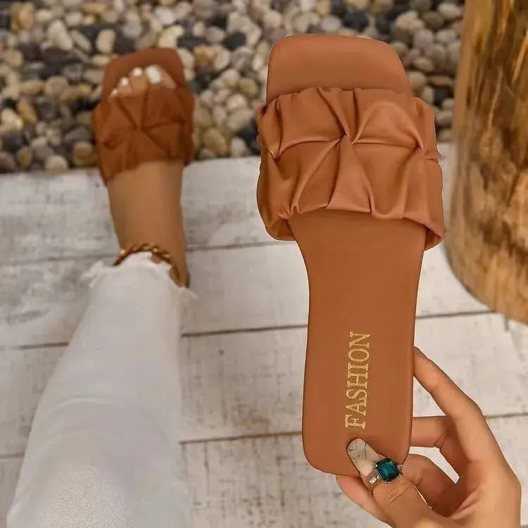 Open Toe Flats Sandals Trendsi