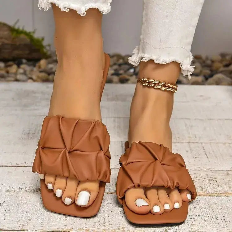 Open Toe Flats Sandals Trendsi