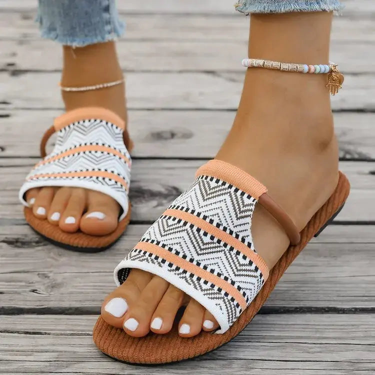 Open Toe Flats Sandals Trendsi