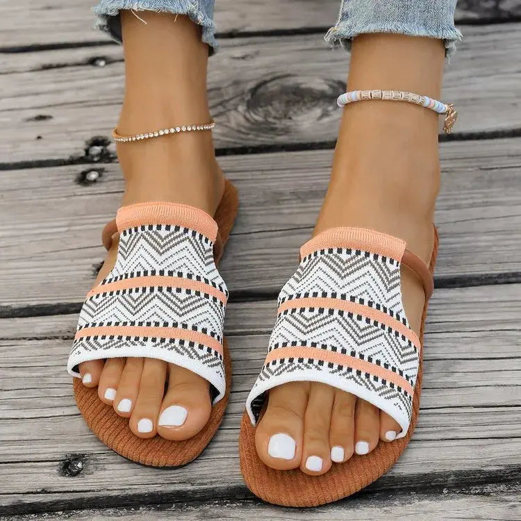 Open Toe Flats Sandals Trendsi