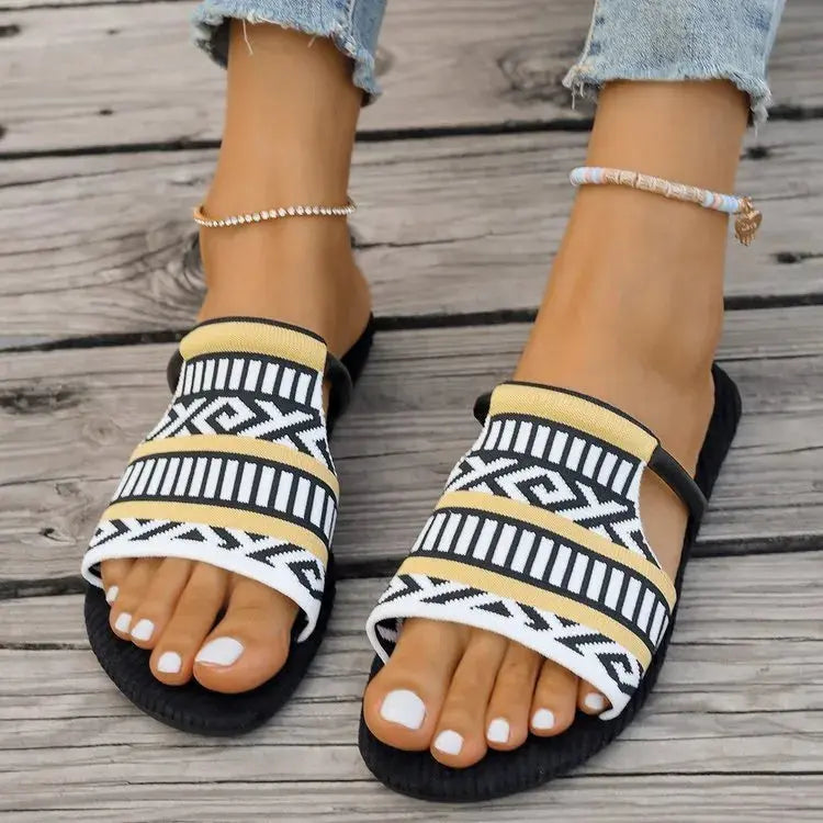 Open Toe Flats Sandals Trendsi
