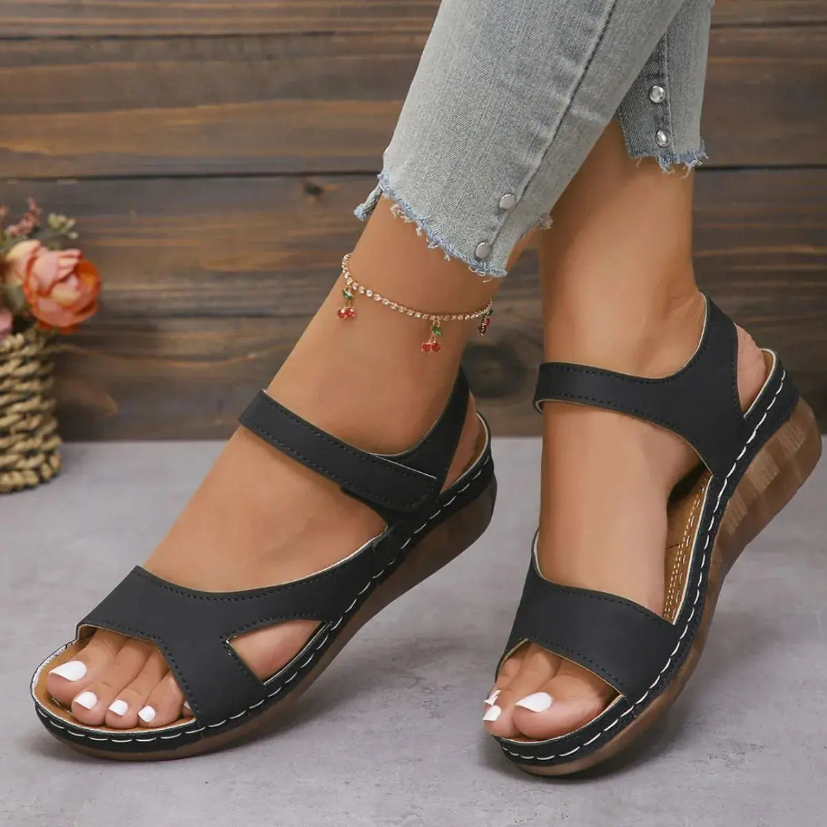Open Toe Platform Sandals Trendsi