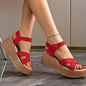 Open Toe Platform Sandals Trendsi