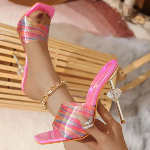 Open Toe Stiletto Sandals Trendsi