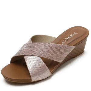 Open Toe Wedge Sandals Trendsi