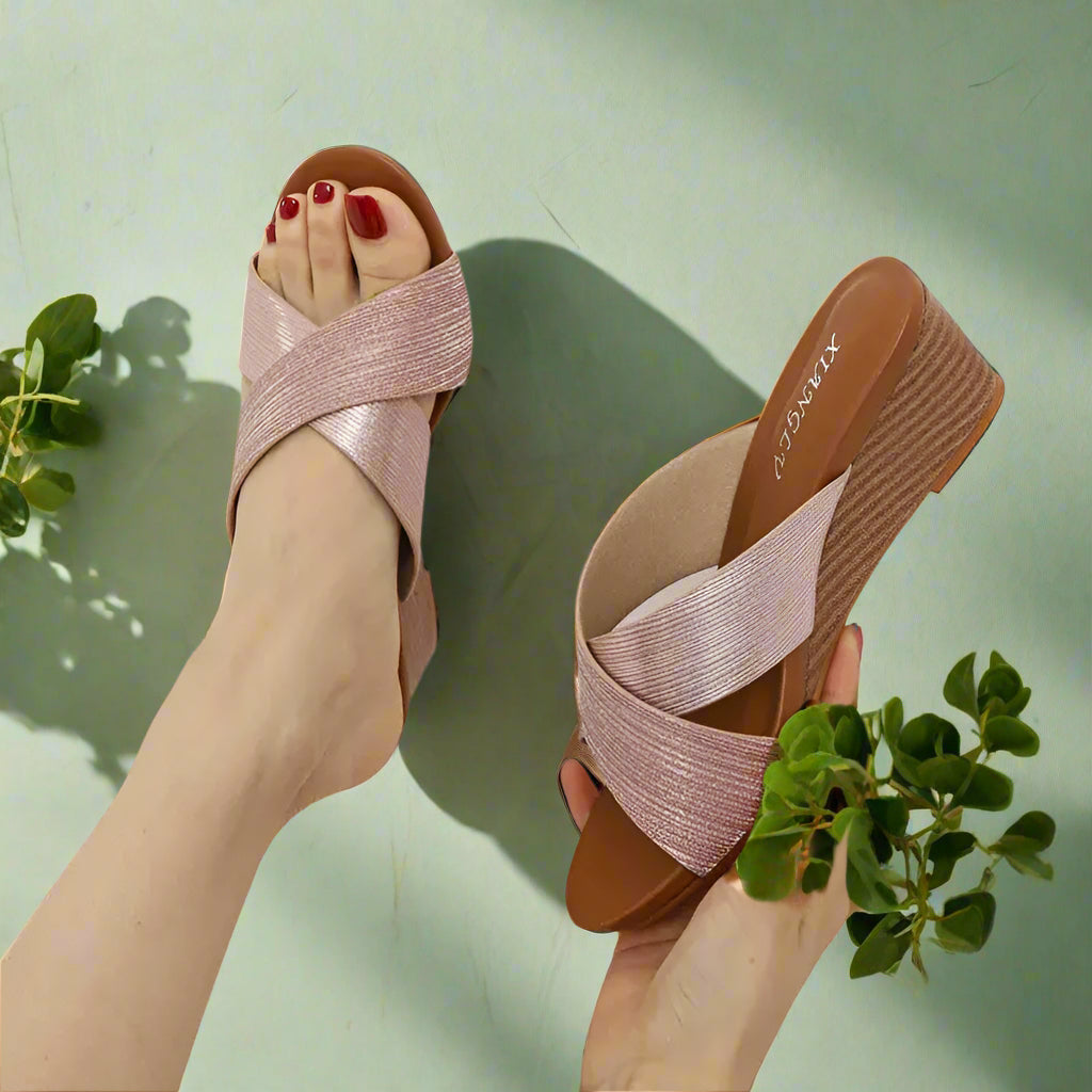 Open Toe Wedge Sandals Trendsi
