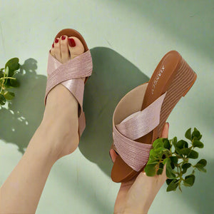 Open Toe Wedge Sandals Trendsi