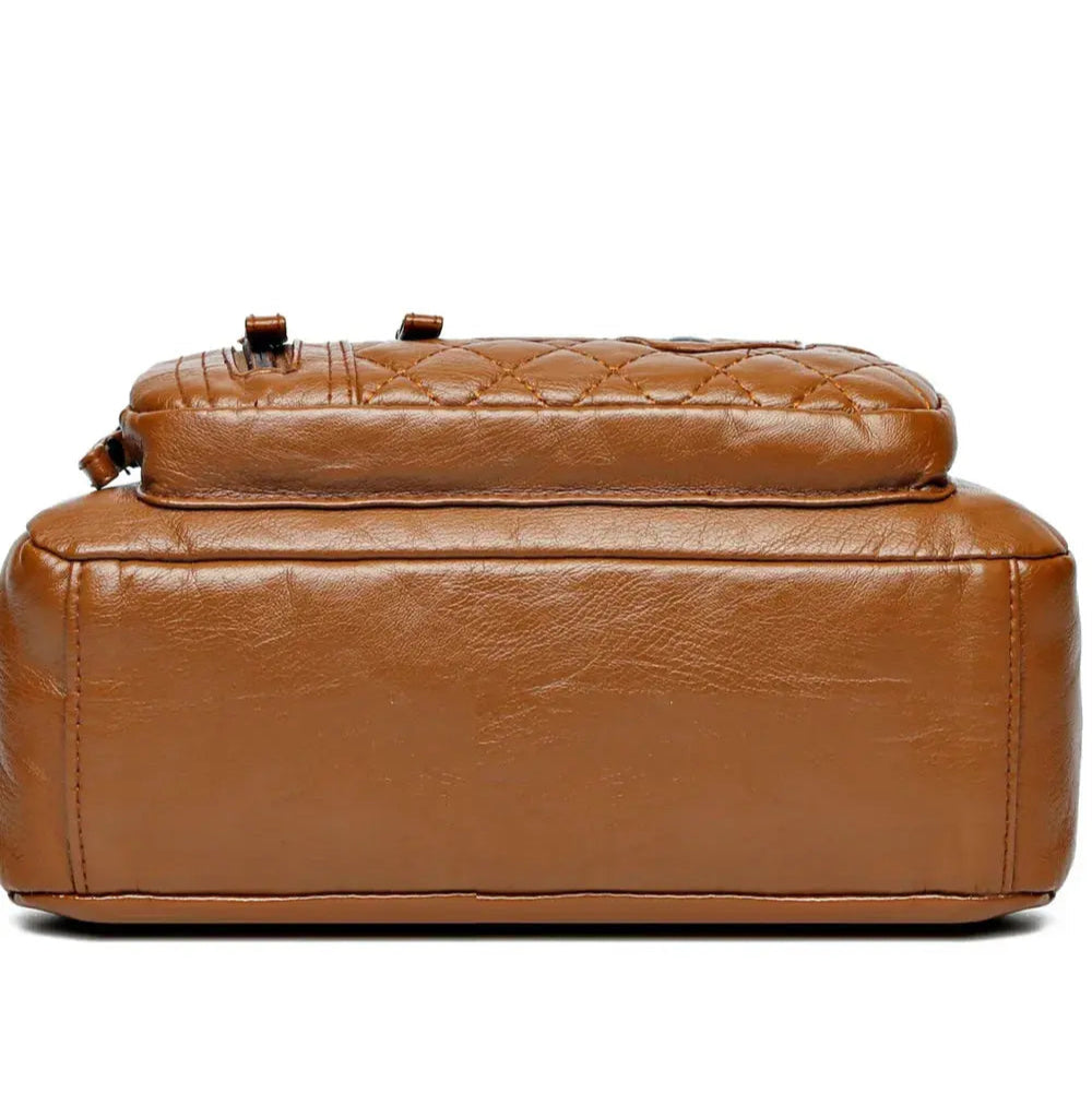PU Leather Multi Pockets Adjustable Strap Shoulder Bag Trendsi