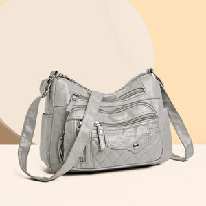 PU Leather Multi Pockets Adjustable Strap Shoulder Bag Trendsi