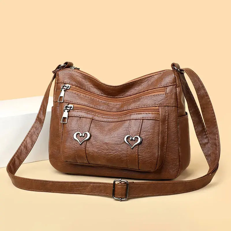 PU Leather Multi-Pockets Crossbody Bag Trendsi