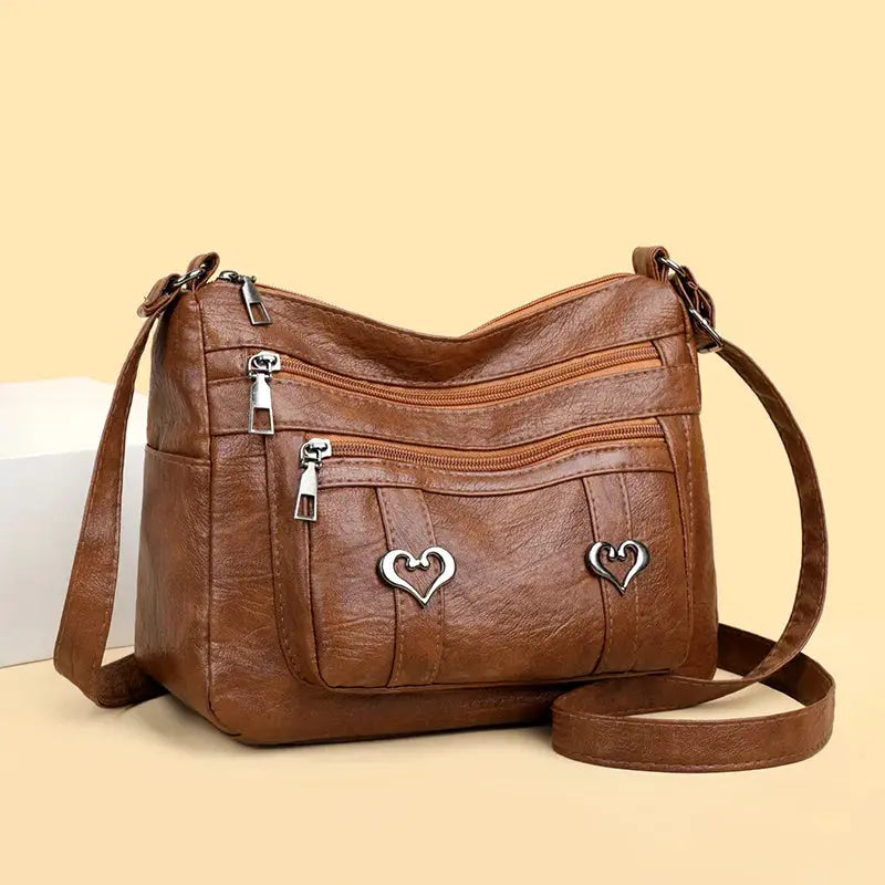 PU Leather Multi-Pockets Crossbody Bag Trendsi