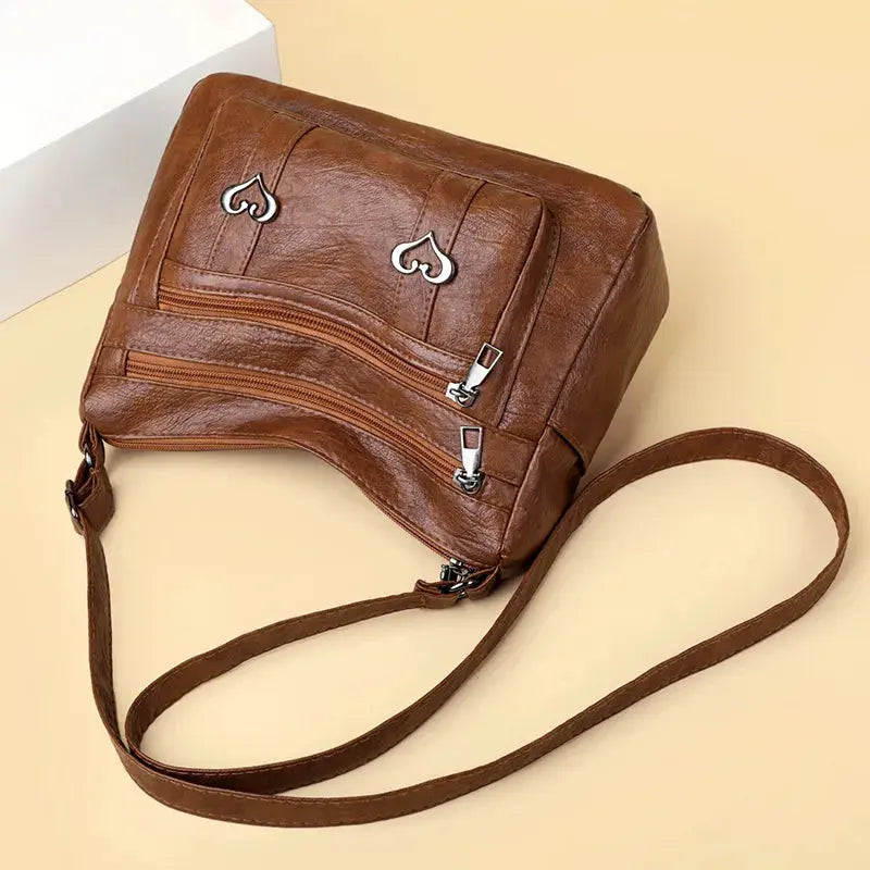 PU Leather Multi-Pockets Crossbody Bag Trendsi