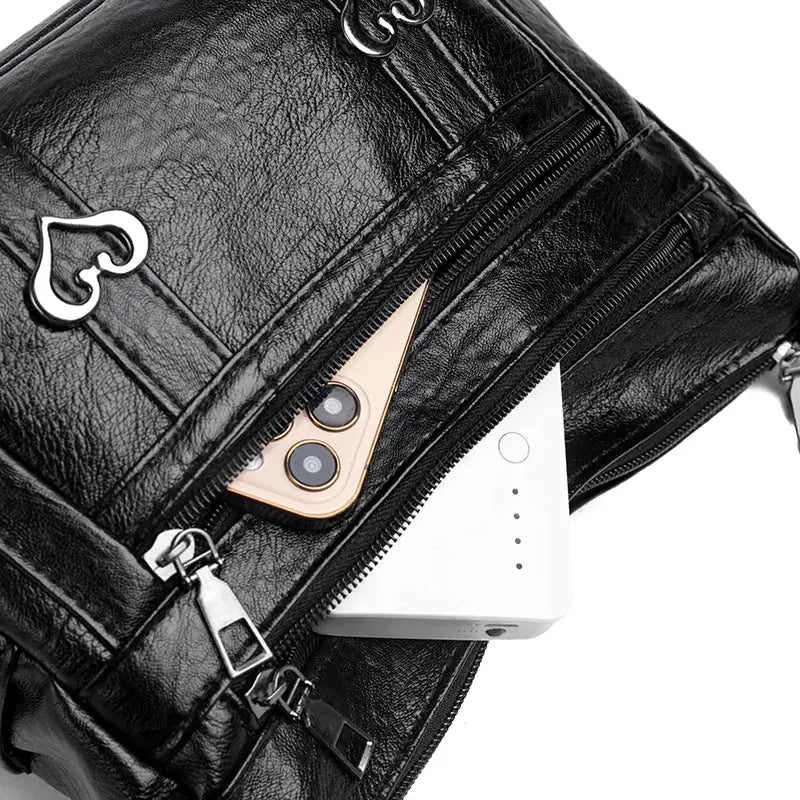 PU Leather Multi-Pockets Crossbody Bag Trendsi