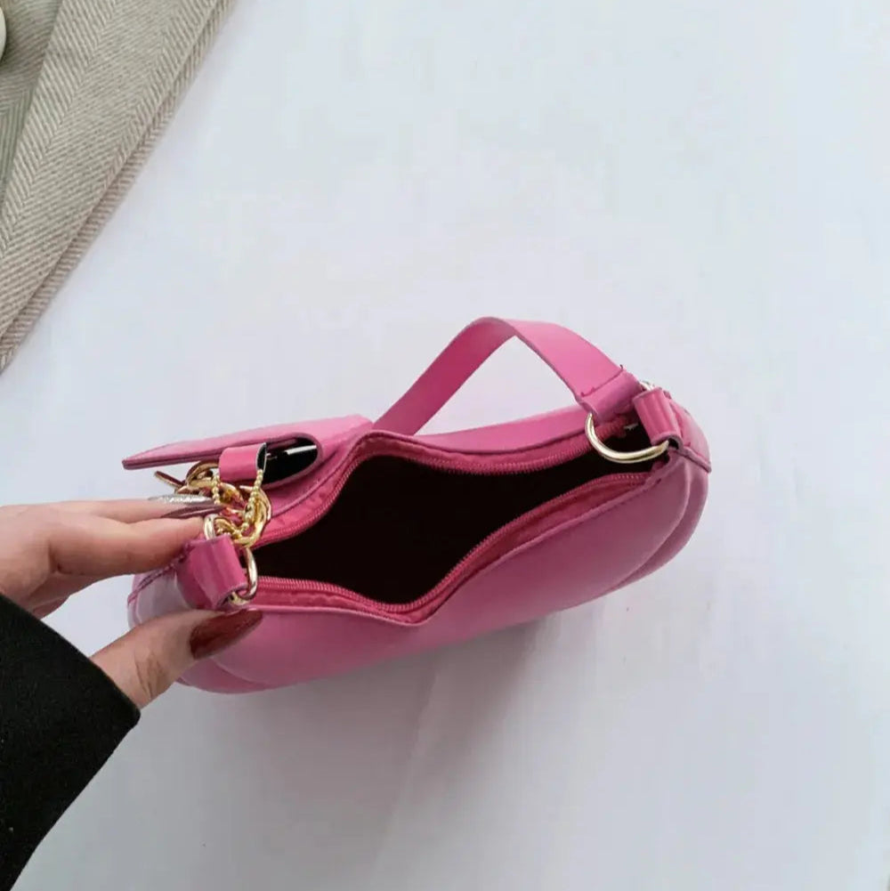 PU Leather Shoulder Bag with EarPods Bag Trendsi