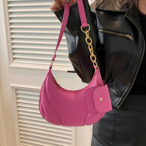 PU Leather Shoulder Bag with EarPods Bag Trendsi