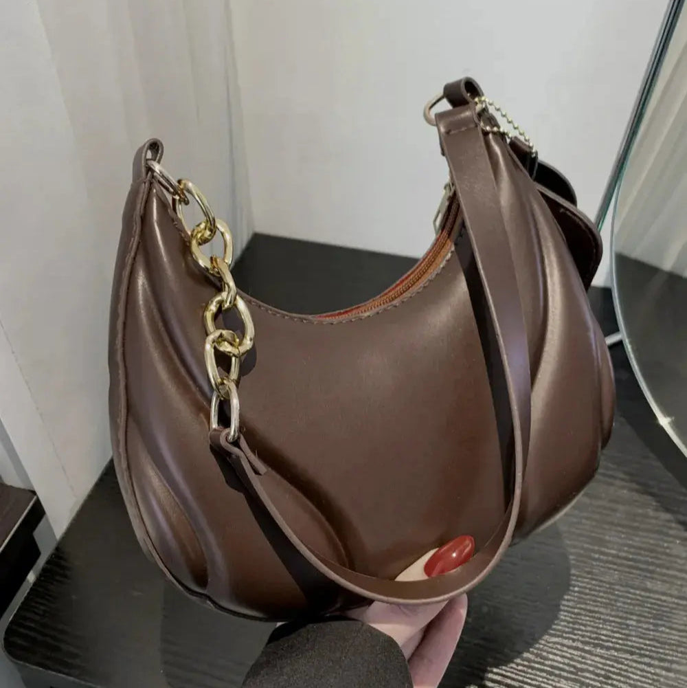 PU Leather Shoulder Bag with EarPods Bag Trendsi