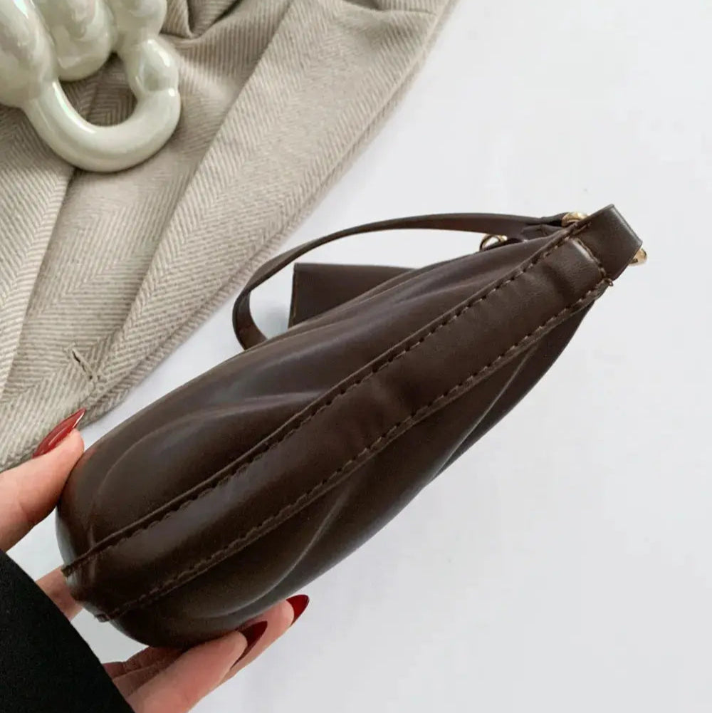 PU Leather Shoulder Bag with EarPods Bag Trendsi