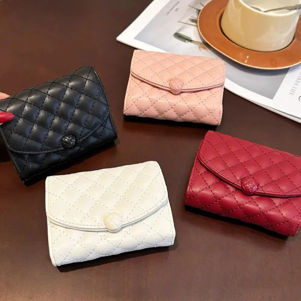 PU Leather Solid Color Wallet Trendsi