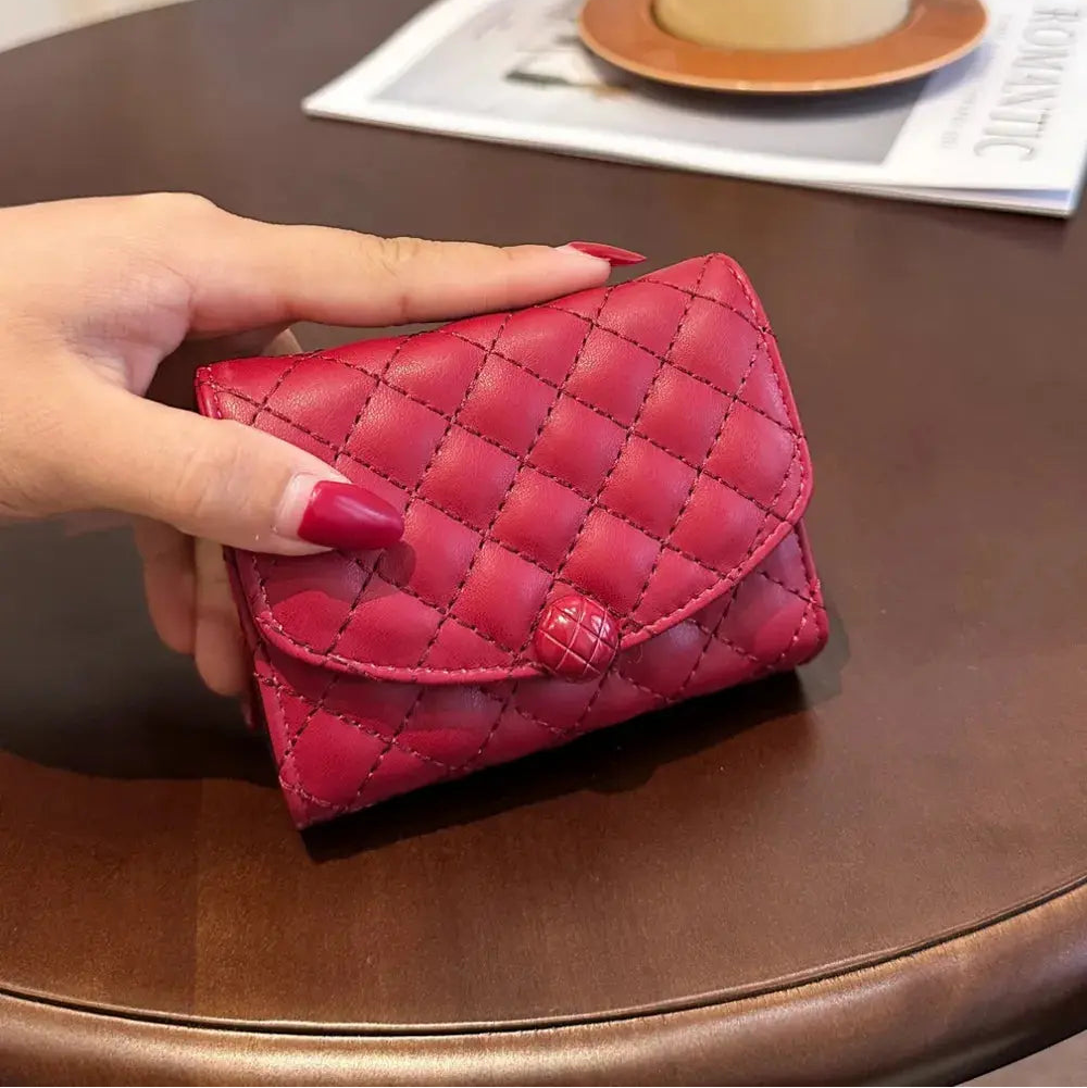 PU Leather Solid Color Wallet Trendsi