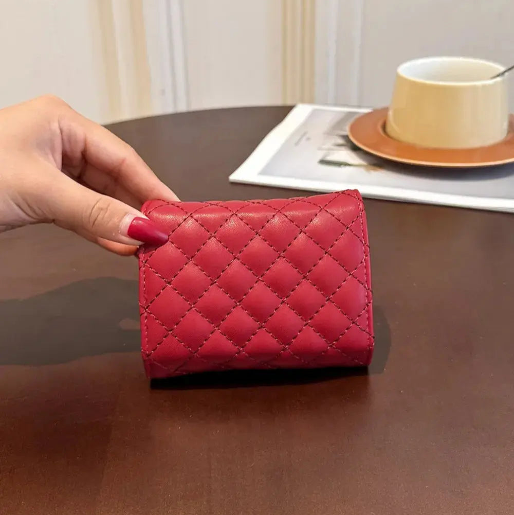 PU Leather Solid Color Wallet Trendsi