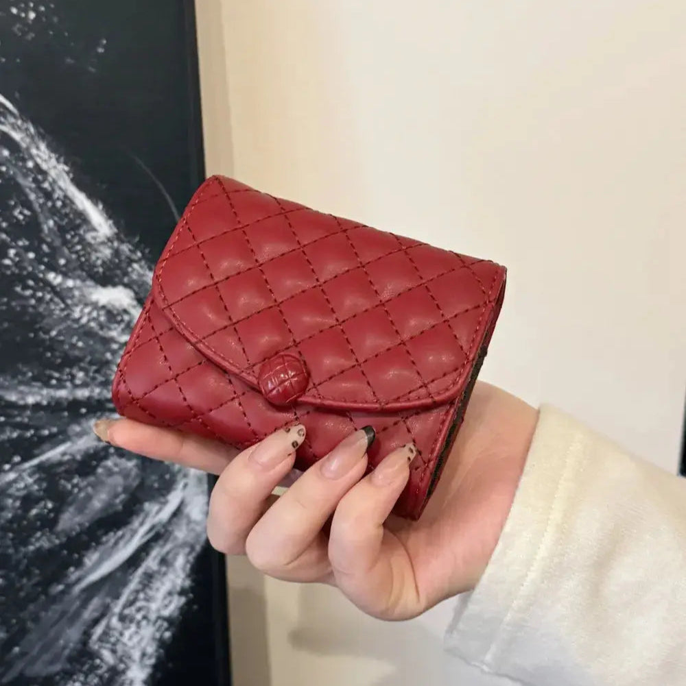 PU Leather Solid Color Wallet Trendsi