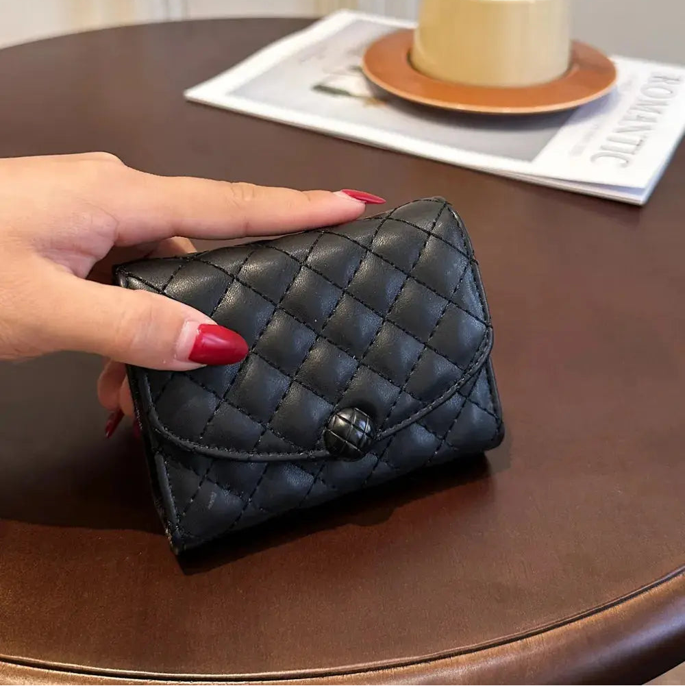 PU Leather Solid Color Wallet Trendsi