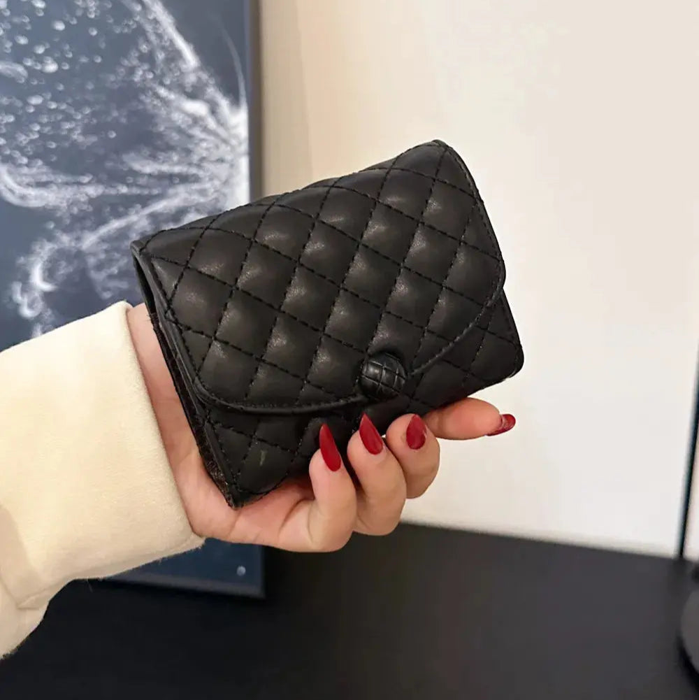 PU Leather Solid Color Wallet Trendsi