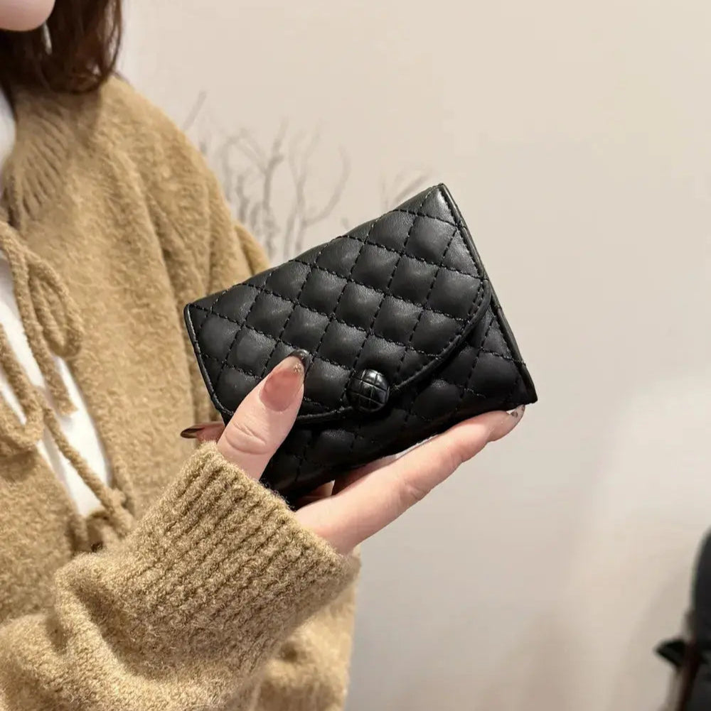 PU Leather Solid Color Wallet Trendsi