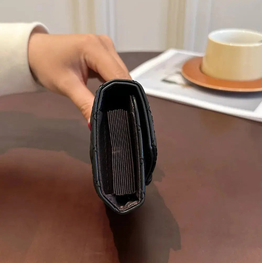 PU Leather Solid Color Wallet Trendsi