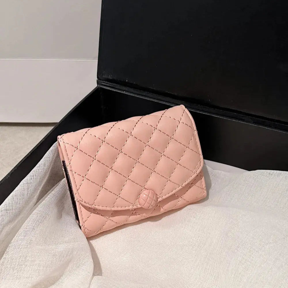 PU Leather Solid Color Wallet Trendsi