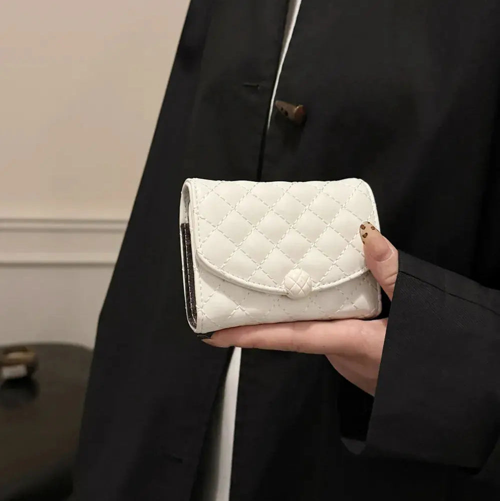 PU Leather Solid Color Wallet Trendsi
