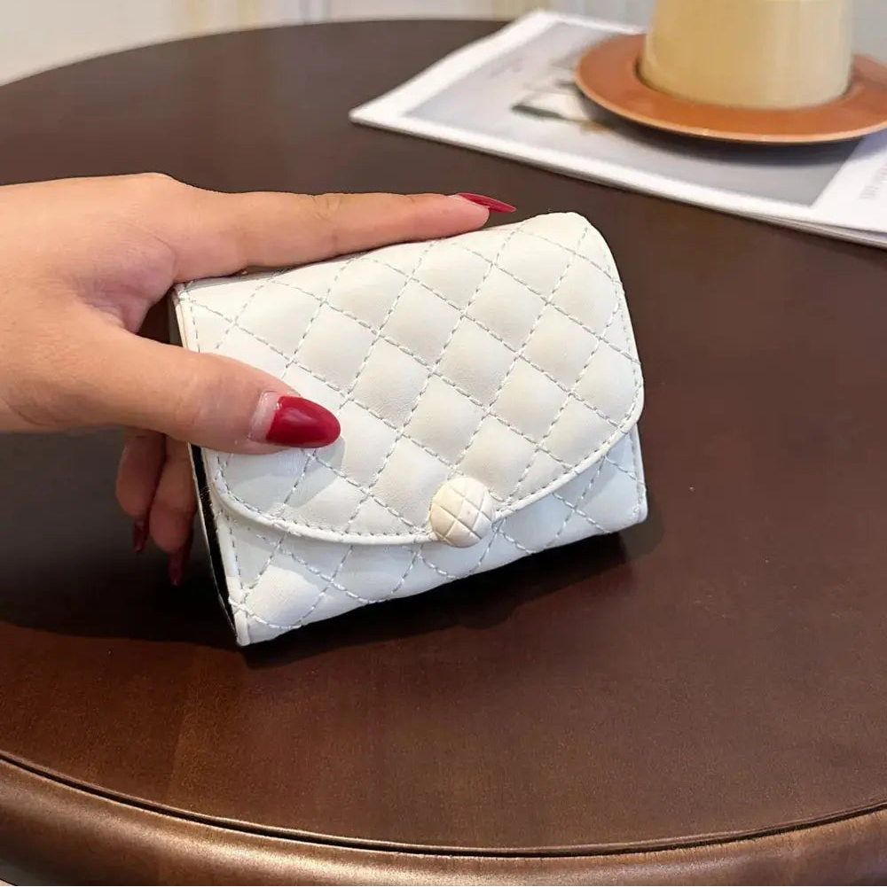 PU Leather Solid Color Wallet Trendsi