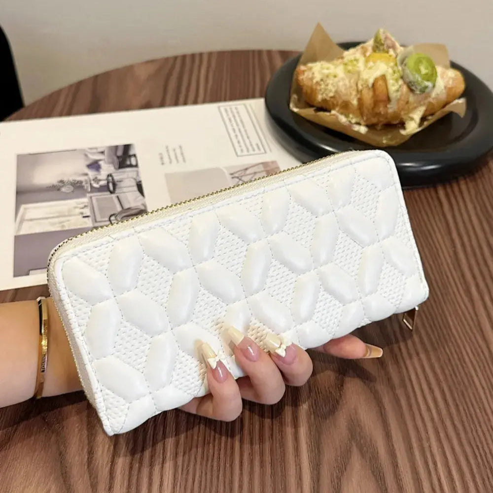 PU Leather Solid Color Wallet Trendsi