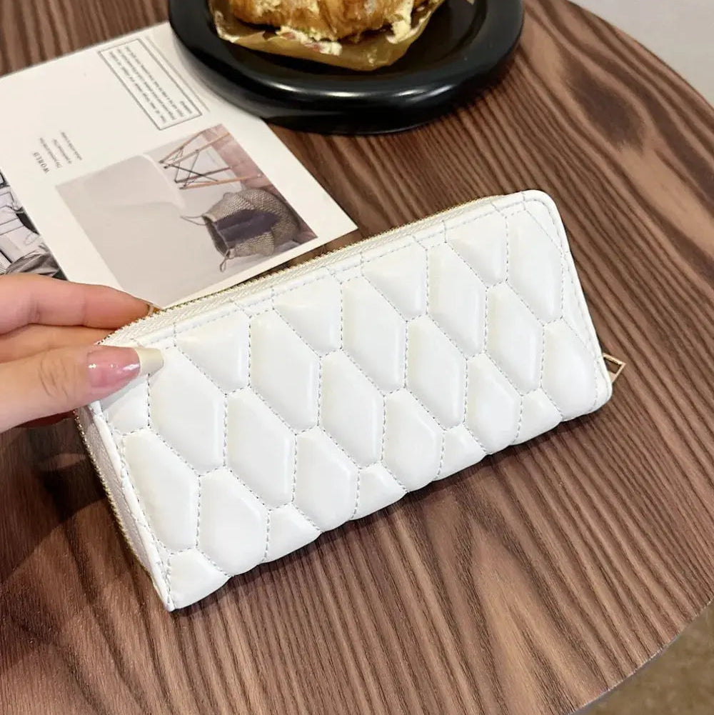 PU Leather Solid Color Wallet Trendsi