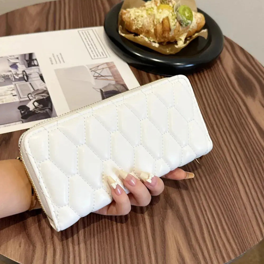 PU Leather Solid Color Wallet Trendsi