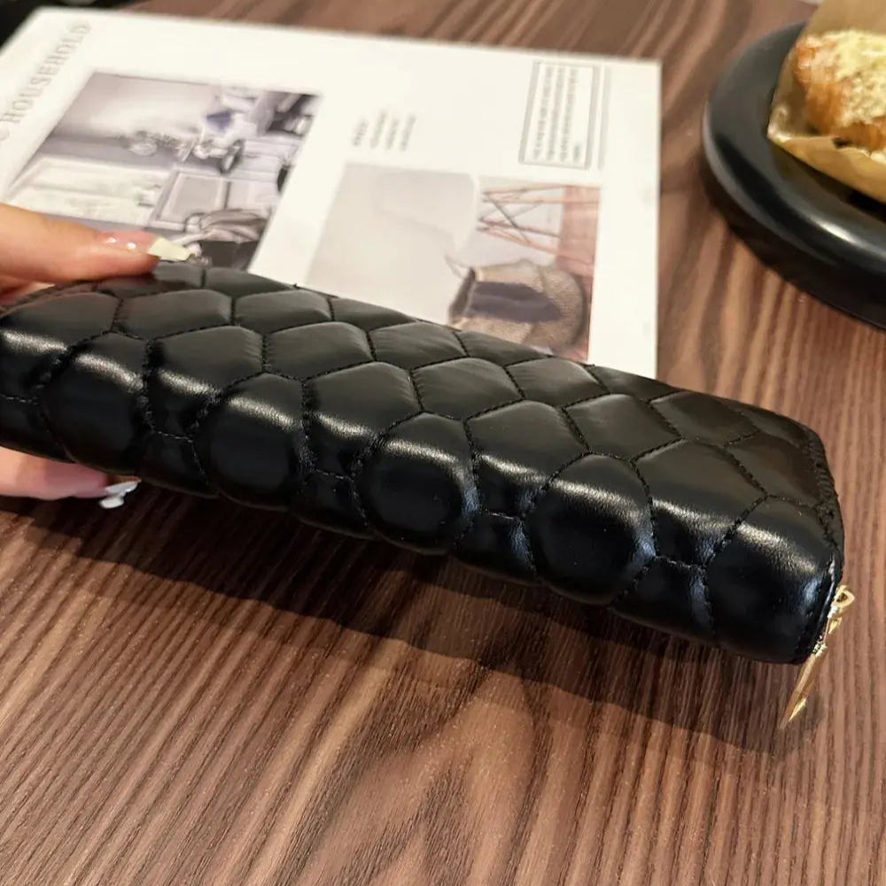 PU Leather Solid Color Wallet Trendsi