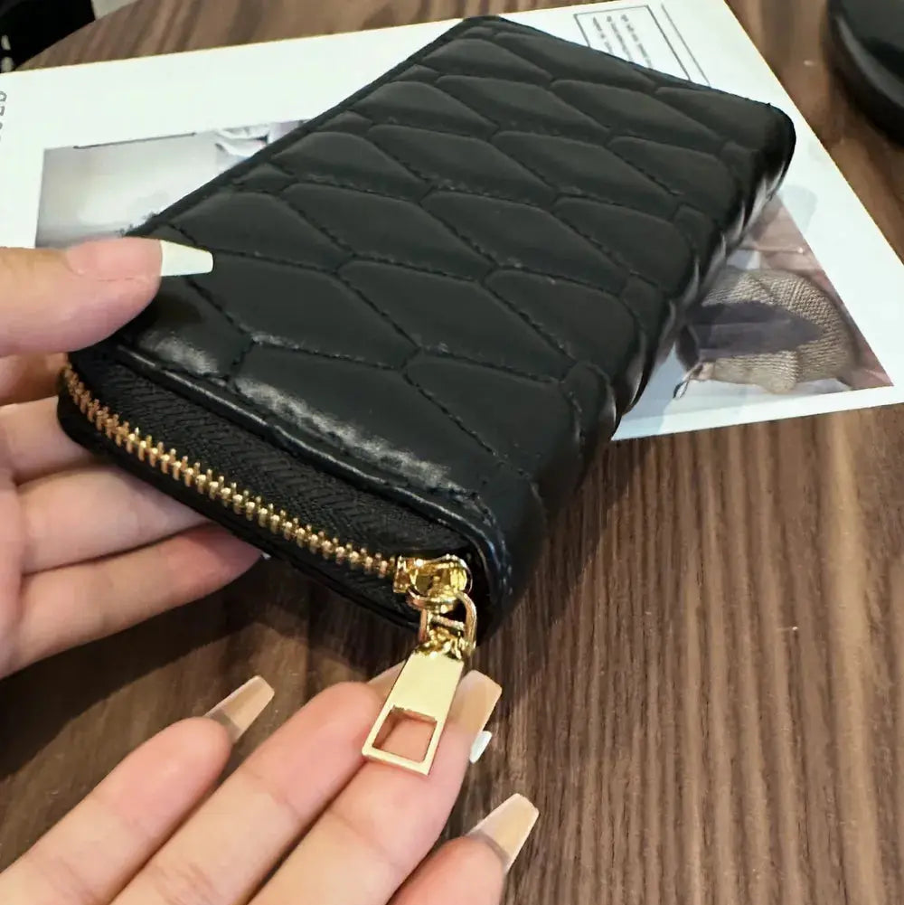 PU Leather Solid Color Wallet Trendsi