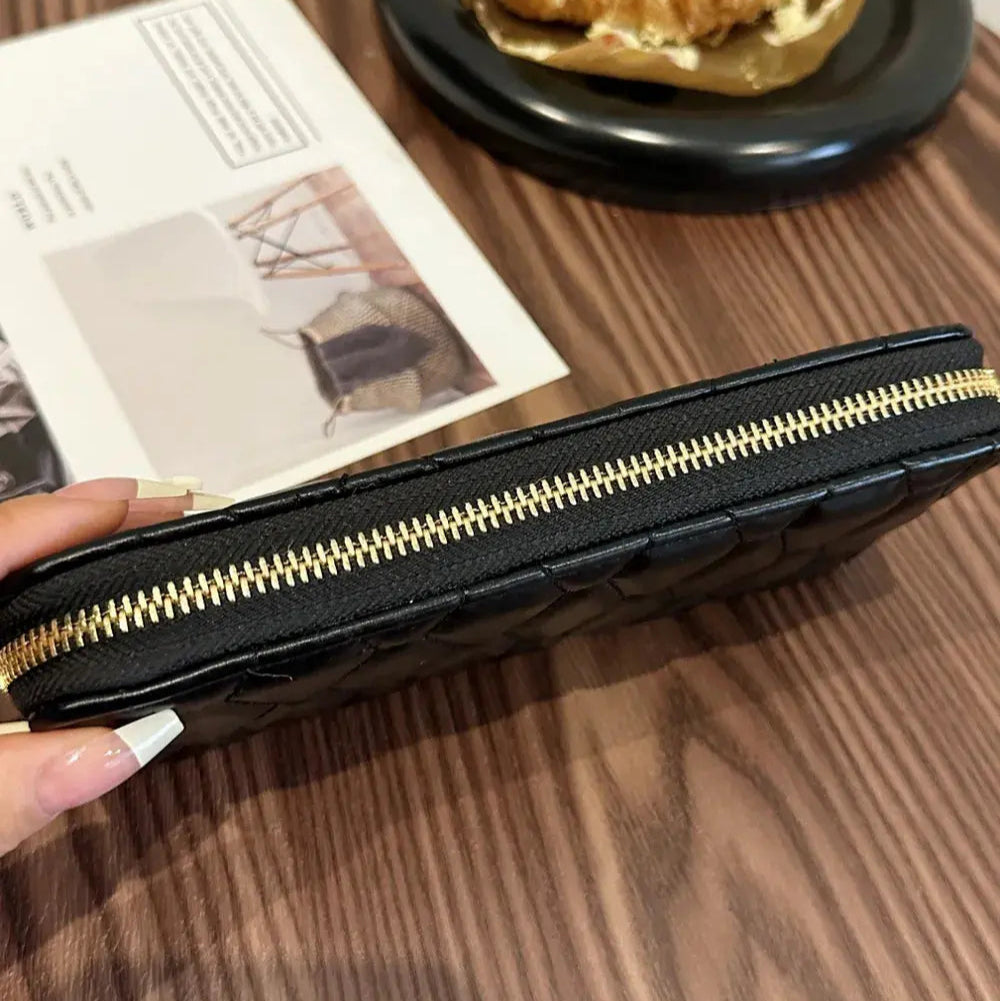 PU Leather Solid Color Wallet Trendsi