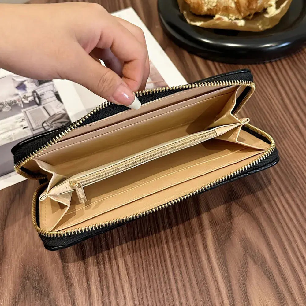 PU Leather Solid Color Wallet Trendsi