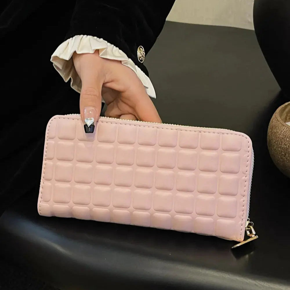 PU Leather Solid Color Wallet Trendsi
