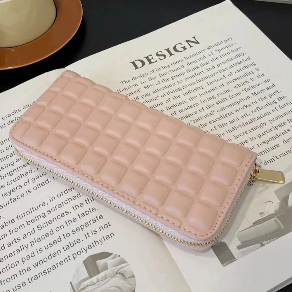 PU Leather Solid Color Wallet Trendsi