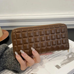 PU Leather Solid Color Wallet Trendsi