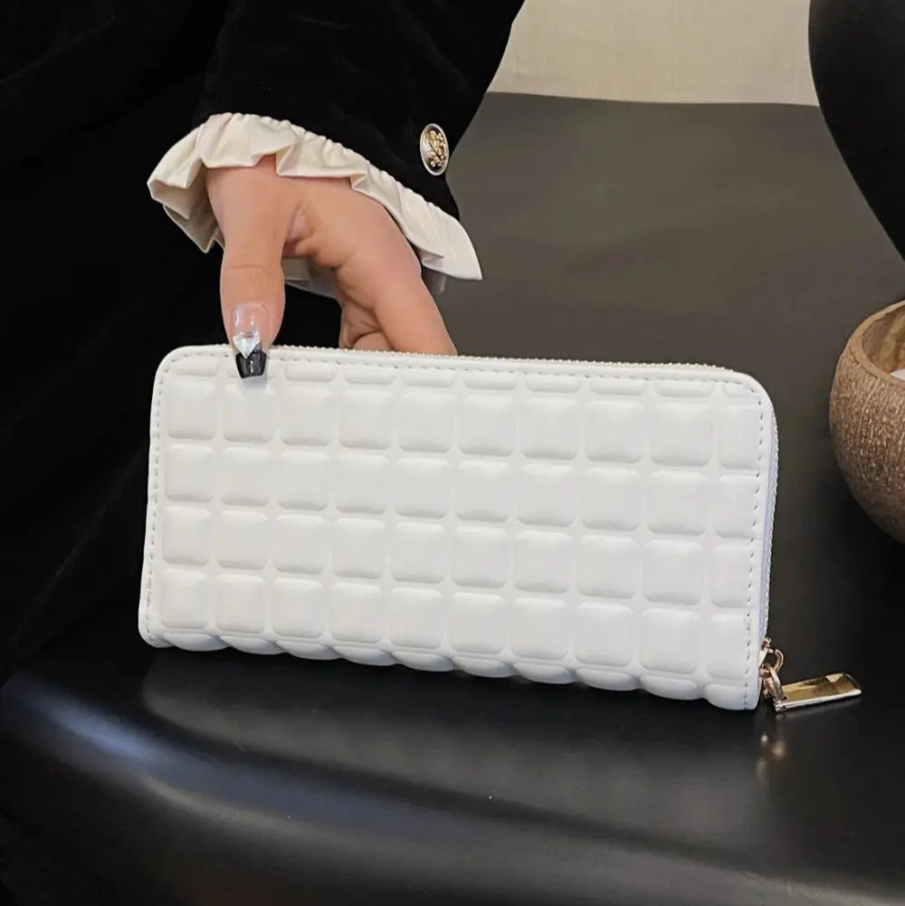 PU Leather Solid Color Wallet Trendsi
