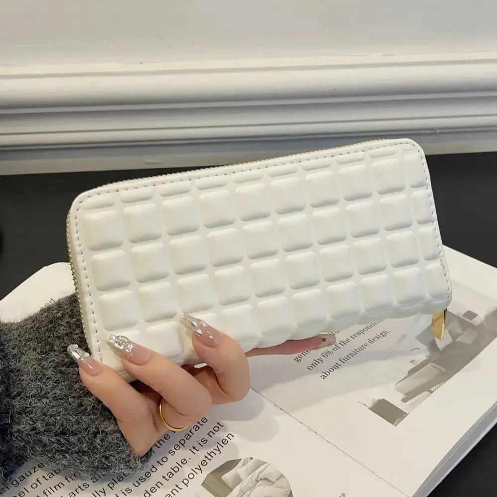 PU Leather Solid Color Wallet Trendsi