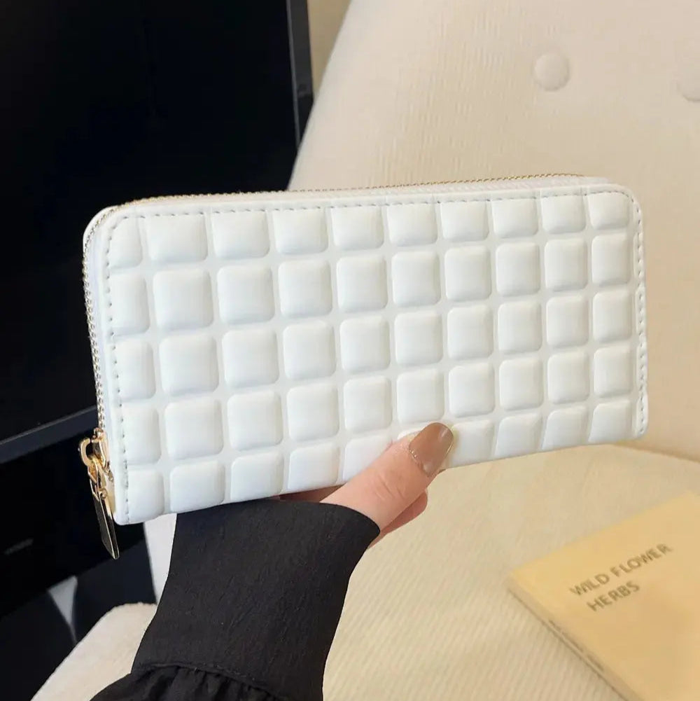 PU Leather Solid Color Wallet Trendsi