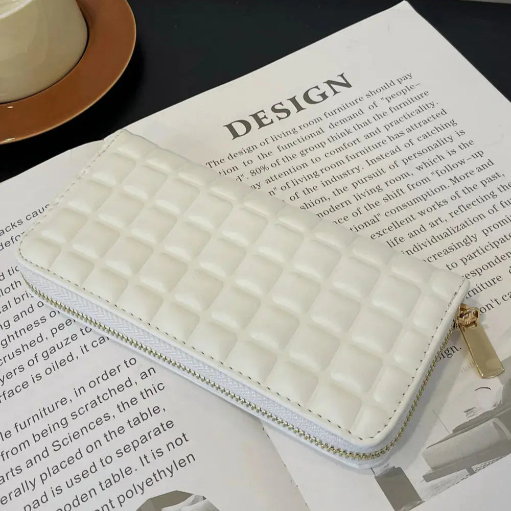 PU Leather Solid Color Wallet Trendsi