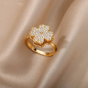 Passion | Gold Plated Ring Jewelry Flower Beauty Prologue