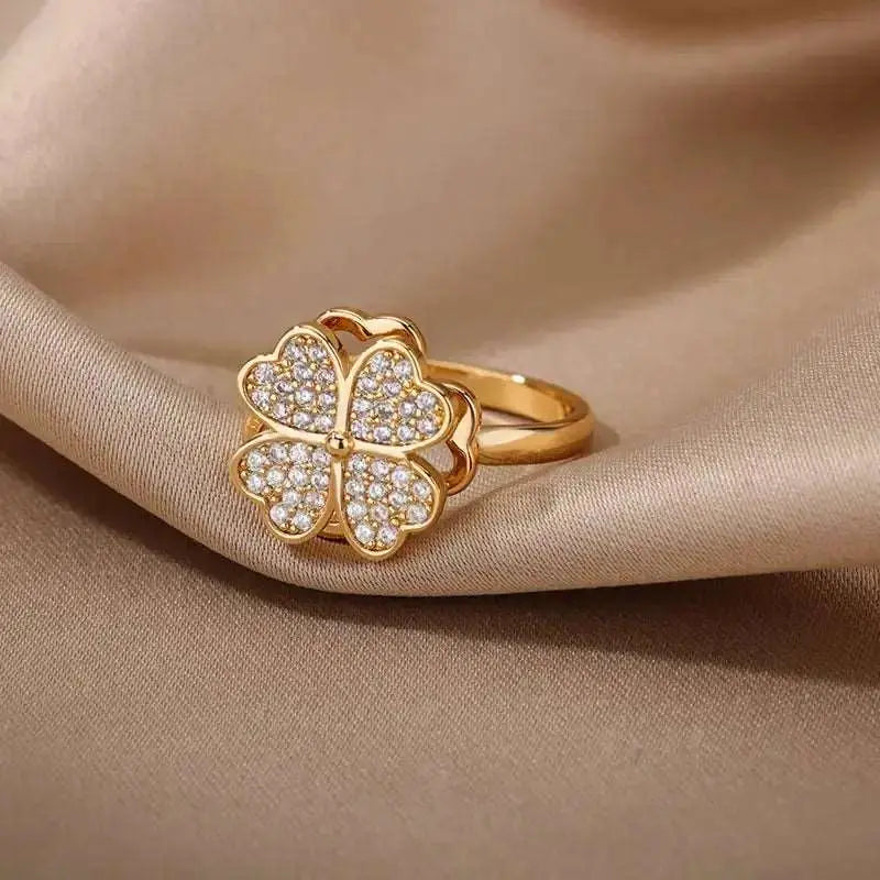 Passion | Gold Plated Ring Jewelry Flower Beauty Prologue