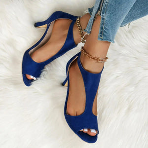 Peep Toe Block Heels Sandals Trendsi